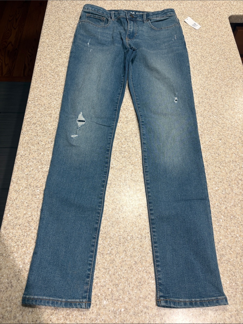 NWT Gap size 16 super skinny distressed jeans